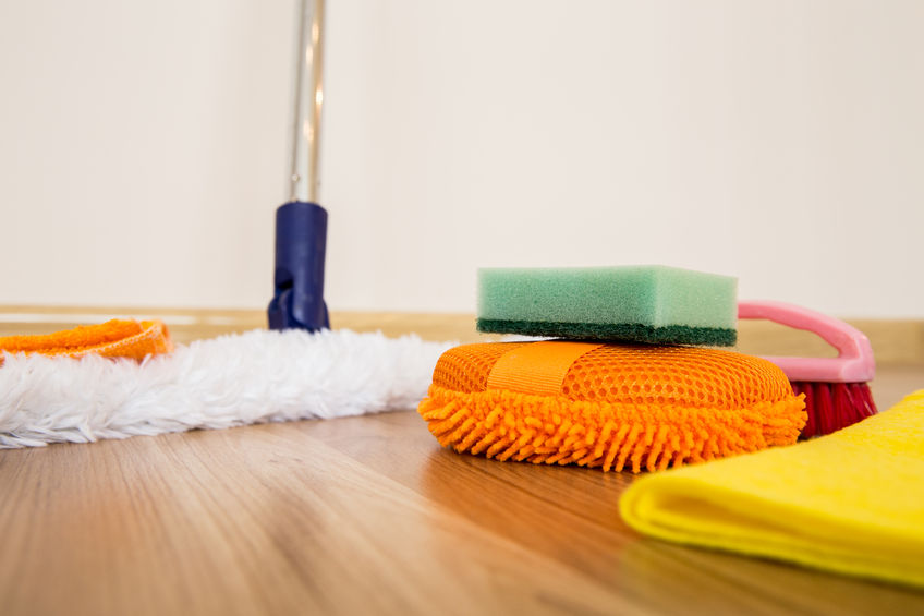 Wooden floors polished and cleaned